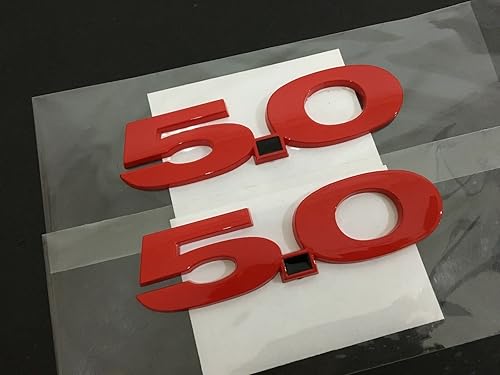 Miniatura 4 de 2 insignias de 50 litros emblema 3D para puerta derecha izquierda lateral tapa trasera accesorios automotrices decoración de repuesto para Mustang