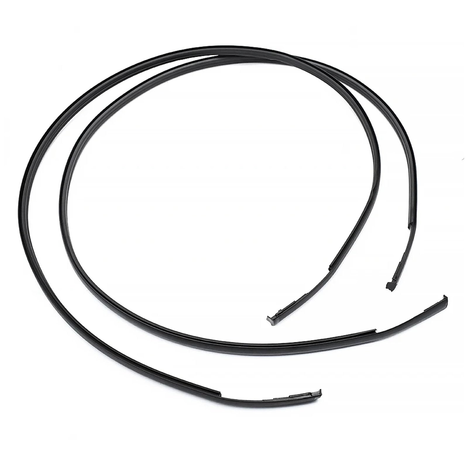 1 Pair Weatherstrip Waterproof Rain Seal Roof Rubber Strips 75555-12120 75556-12120 for 2004-2007 Auto Accessory Waterproof Roof Trim
