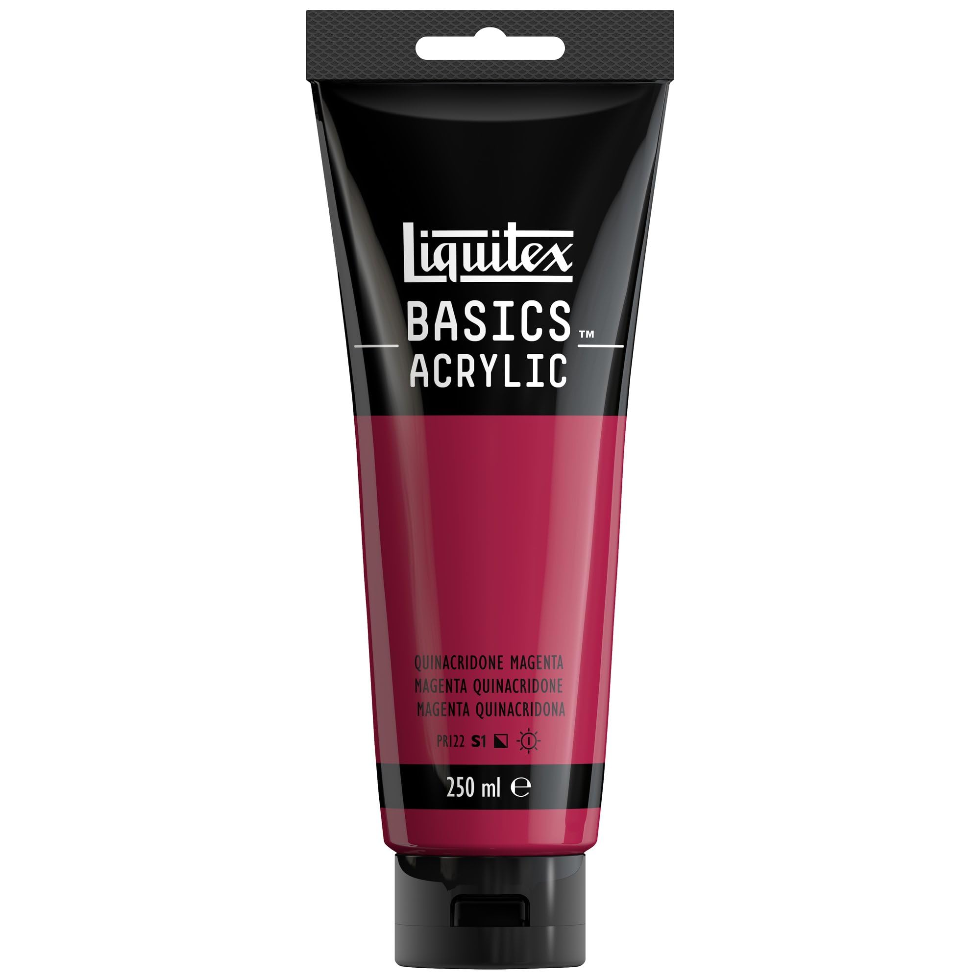 Liquitex 88700212 Basics Acrylic Paint, Quinacridone Magenta, 250 ml Tube