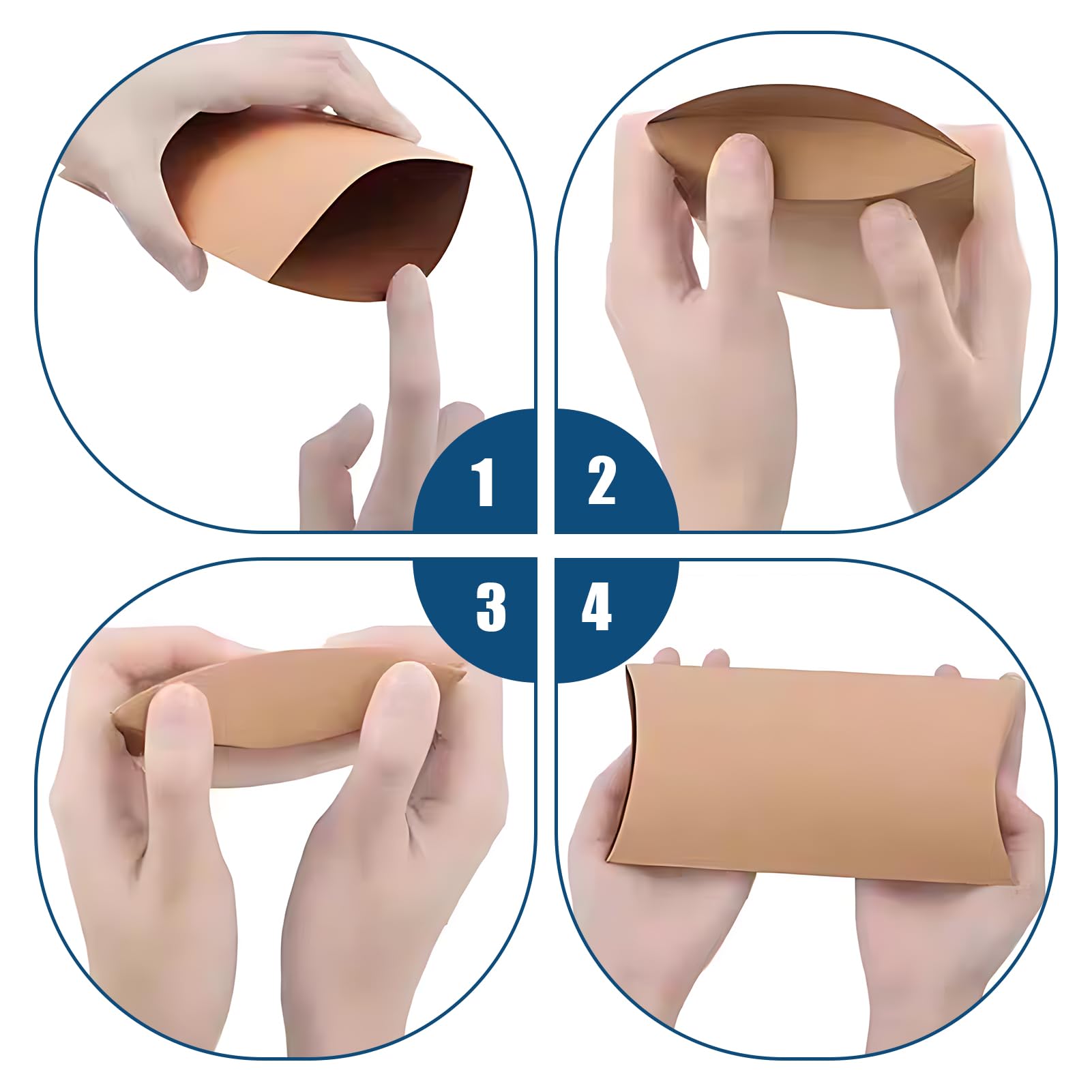 Scatola d'imballaggio alimentare esagonale su ordinazione della carta kraft, dadi, caramella, partito, scatola regalo di nozze con finestra trasparente e nastro