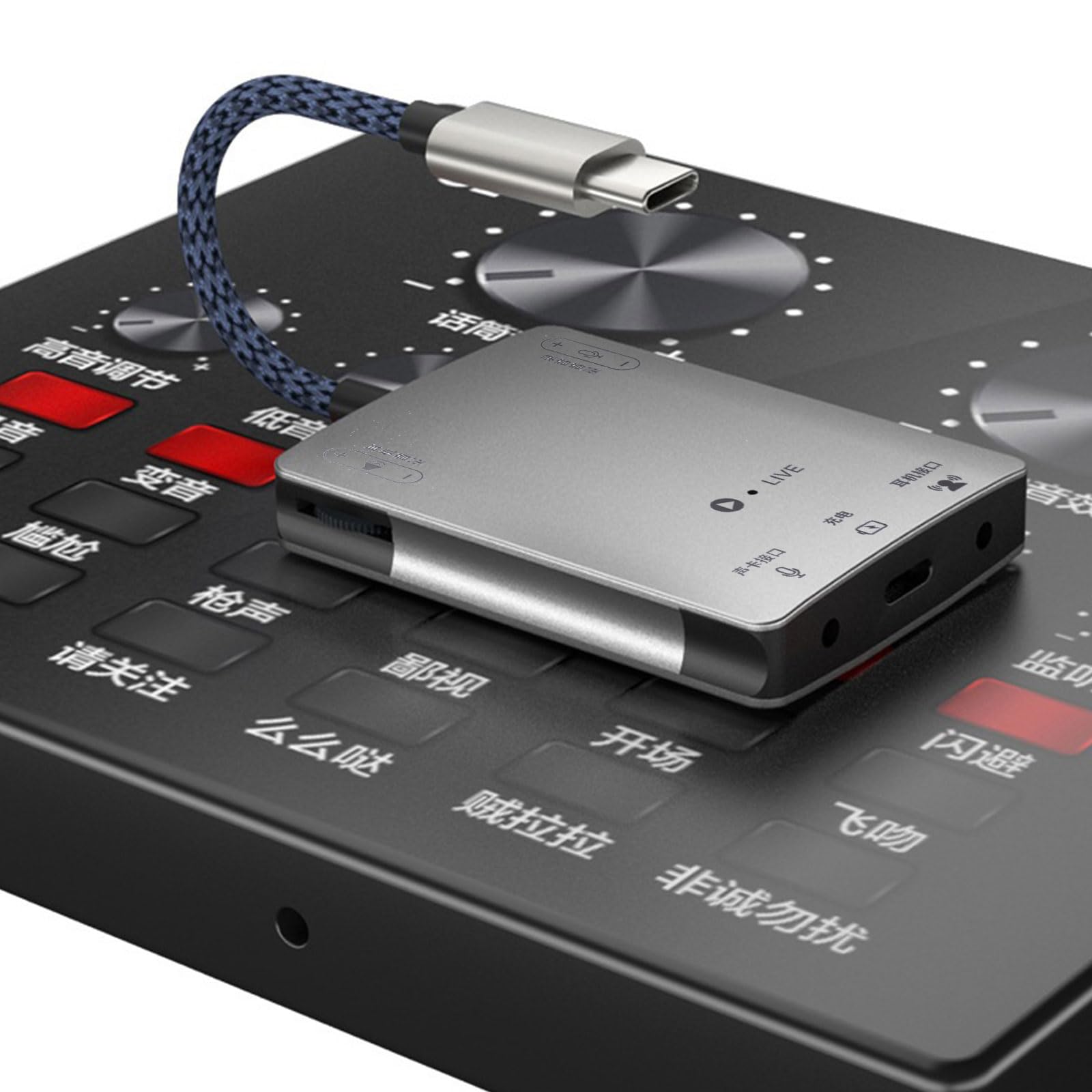 Convertitore di schede audio adattatore di tipo C audio audio audio senza perdita per/carica/trasmissione in diretta/