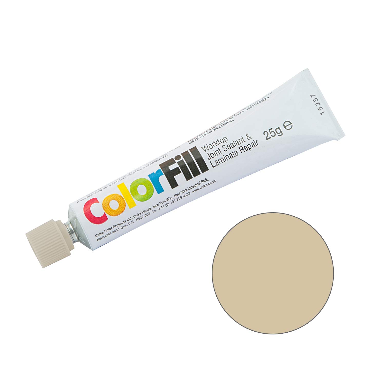 Unika ColorFill Laminate Worktop Joint Sealer Compound Repair Sealant (CF140 Linear Oak Effect)