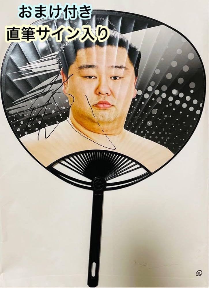 Amazon.co.jp: 大相撲直筆サイン入り応援うちわ正代おまけ4種付