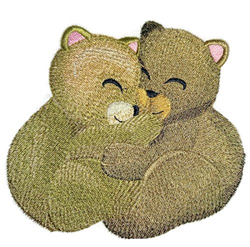 Nature weaved in threads, Amazing Baby Animal Kingdom [Autumn Cozy Cuddlers - Bears] [Custom and Unique] Embroidered Iron on/Sew patch 5.58."4.76" [Made in USA]
