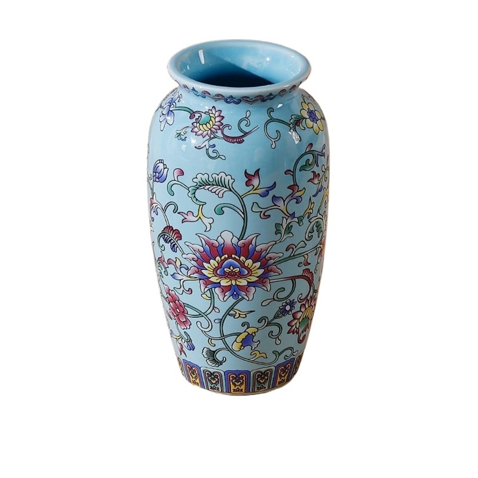 Vases for Flowers Small Ceramic Vase For Handmade Elegant Vintage Painting Enamel Glazed Porcelain Decorative Vases For Office Home