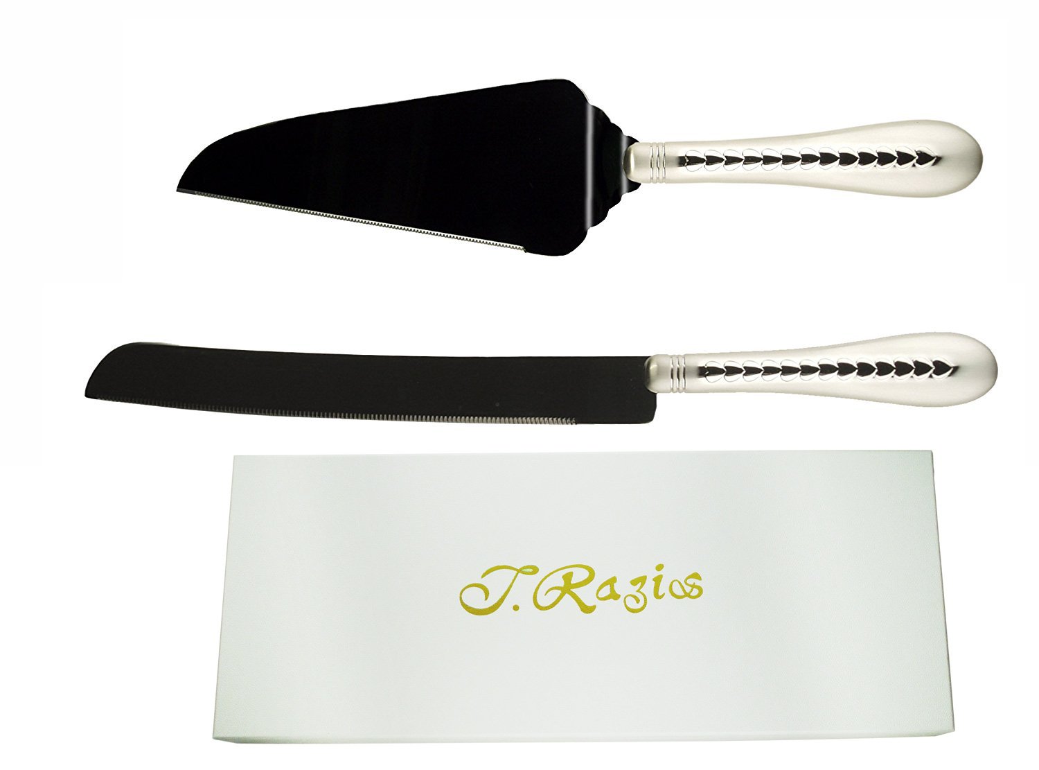 Amazon | チェインハート型ケーキサーバー＆ナイフセット（日本製