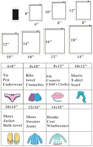 Miniatura 2 de Bolsas de embalaje pequeñasbolsas de almacenamiento de plástico con cremallera, 50 bolsas de mercancía de 6 x 8 pulgadas para embalaje de