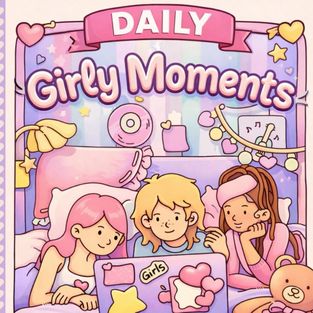 Calm Girl Energy: Daily Girly Moments A Cozy Coloring Book for Adults and Teens Featuring Simple Joys & Daily Rituals