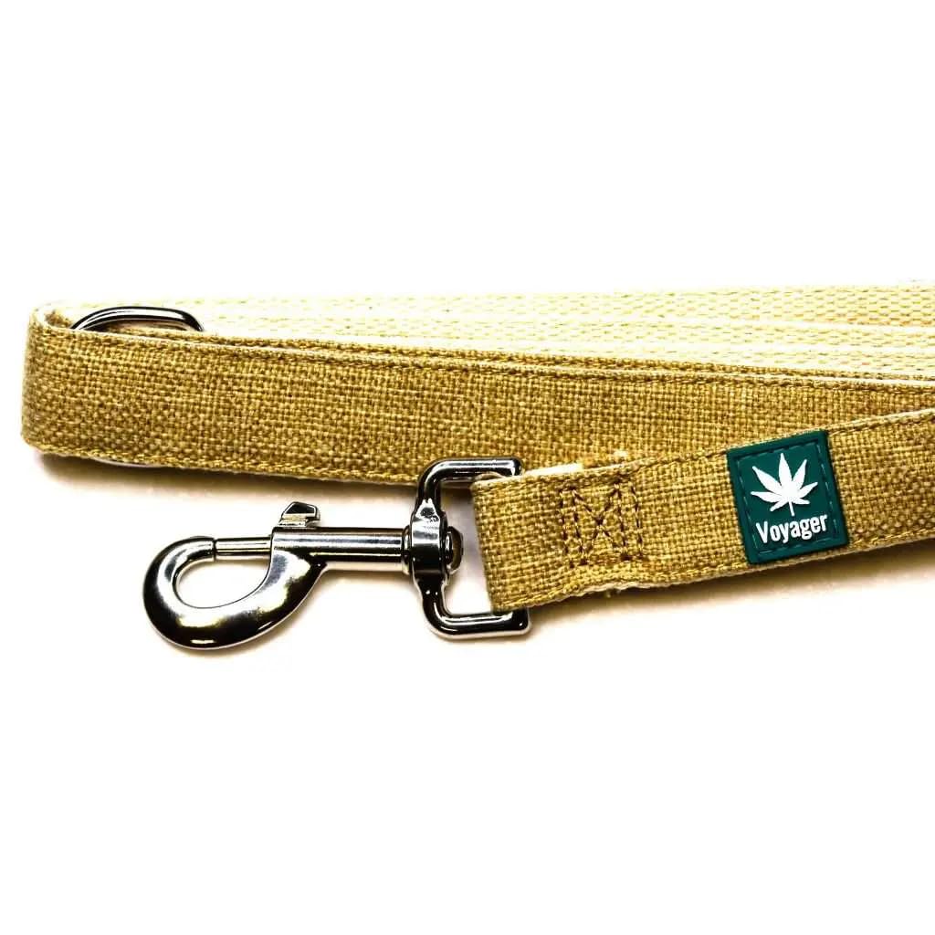 Voyager - Hemp Dog Lead, Natural - Made with Premium, Strong Hemp Material - Comfortable and Secure Fit - Perfect Choice for Reliable and Convenient Dog Outings - 122cm Length