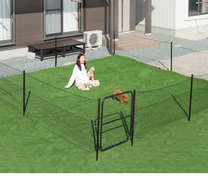 Amazon | ドア付き 長さ20m 高さ90cm 折りたたみ 組み換え可能 ゲート