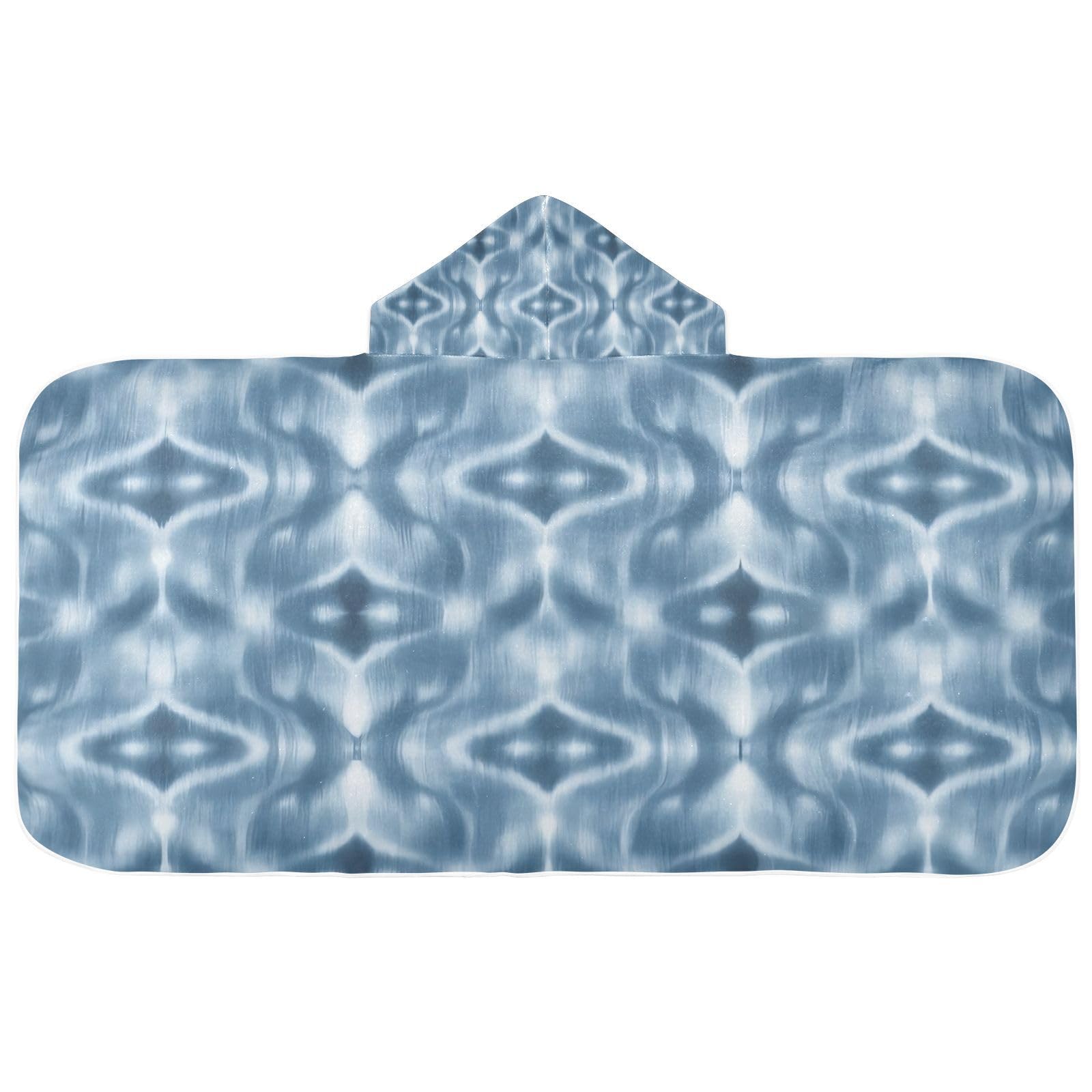 Kigai Ethnic Print Hooded Beach Towel for Kids Soft Absorbent Quick Dry Bath Towel with Hood Lightweight Toddler Shower Pool Bath Wrap for Boys Girls