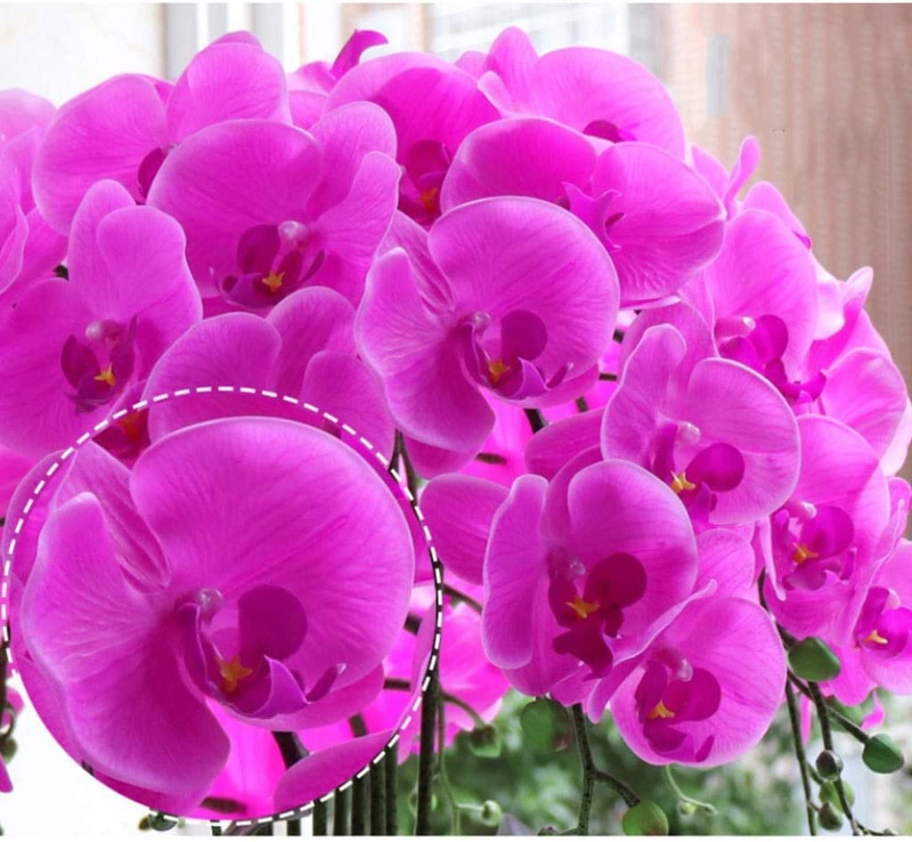 Sztuczne Orchidee Z Wazonem Do Wystroju Domu, Sztuczne Rośliny Bonsai, Kompozycja Kwiatowa, Dekoracja Stołu Na Przyjęcie W Domu I Biurze