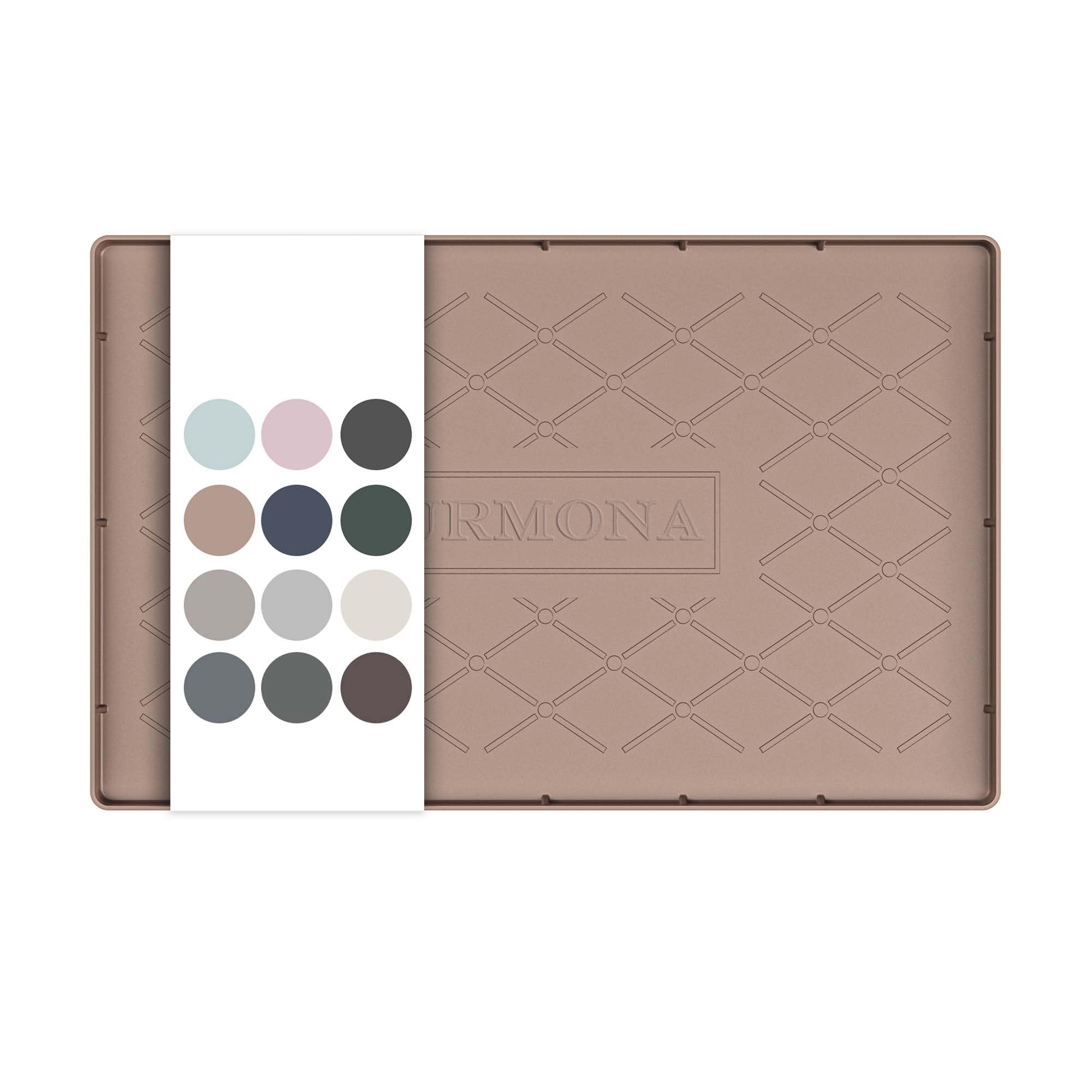 URMONA Under Sink Mat 30 x 48 cm, Waterproof Silicone Cabinet Protector