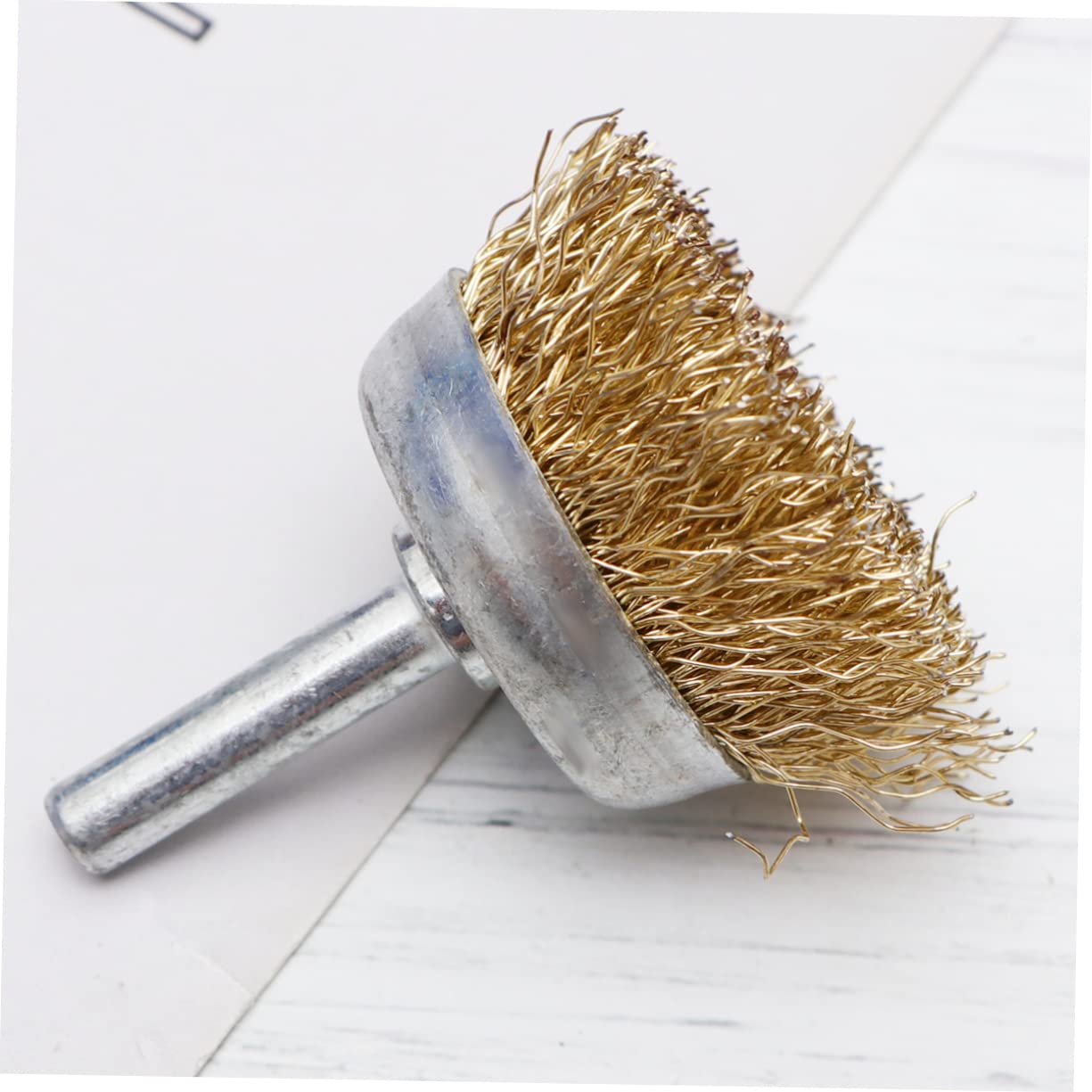 MUCKLILY 5Pcs Durable Stainless Steel Wire Brush for Handheld Electric Drill Polishing Head Accessory for Surface Cleaning Derusting and Grinding Unusual Curves and Angles