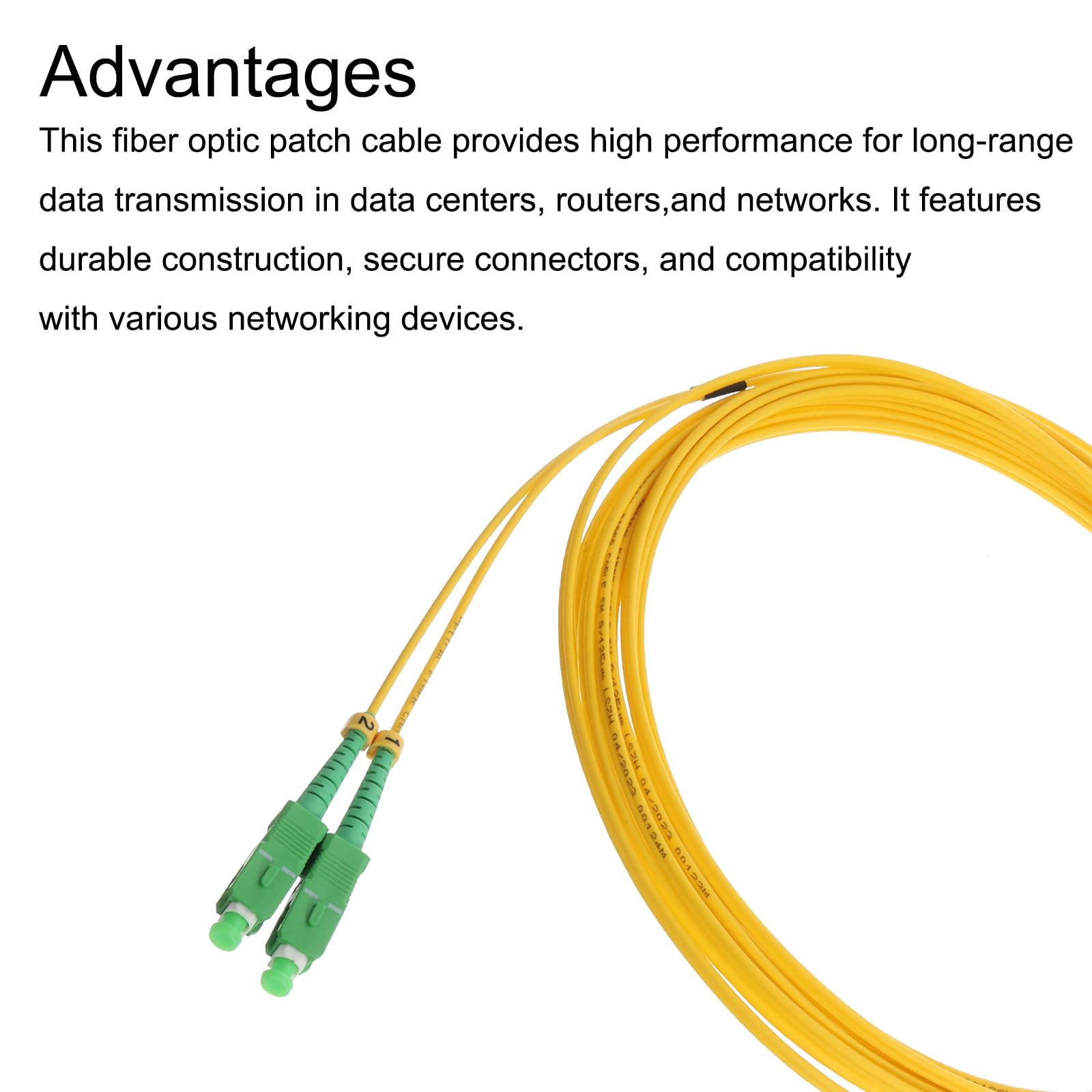 Amazon.co.jp: uxcell シングルモードデュプレックス光ファイバパッチ