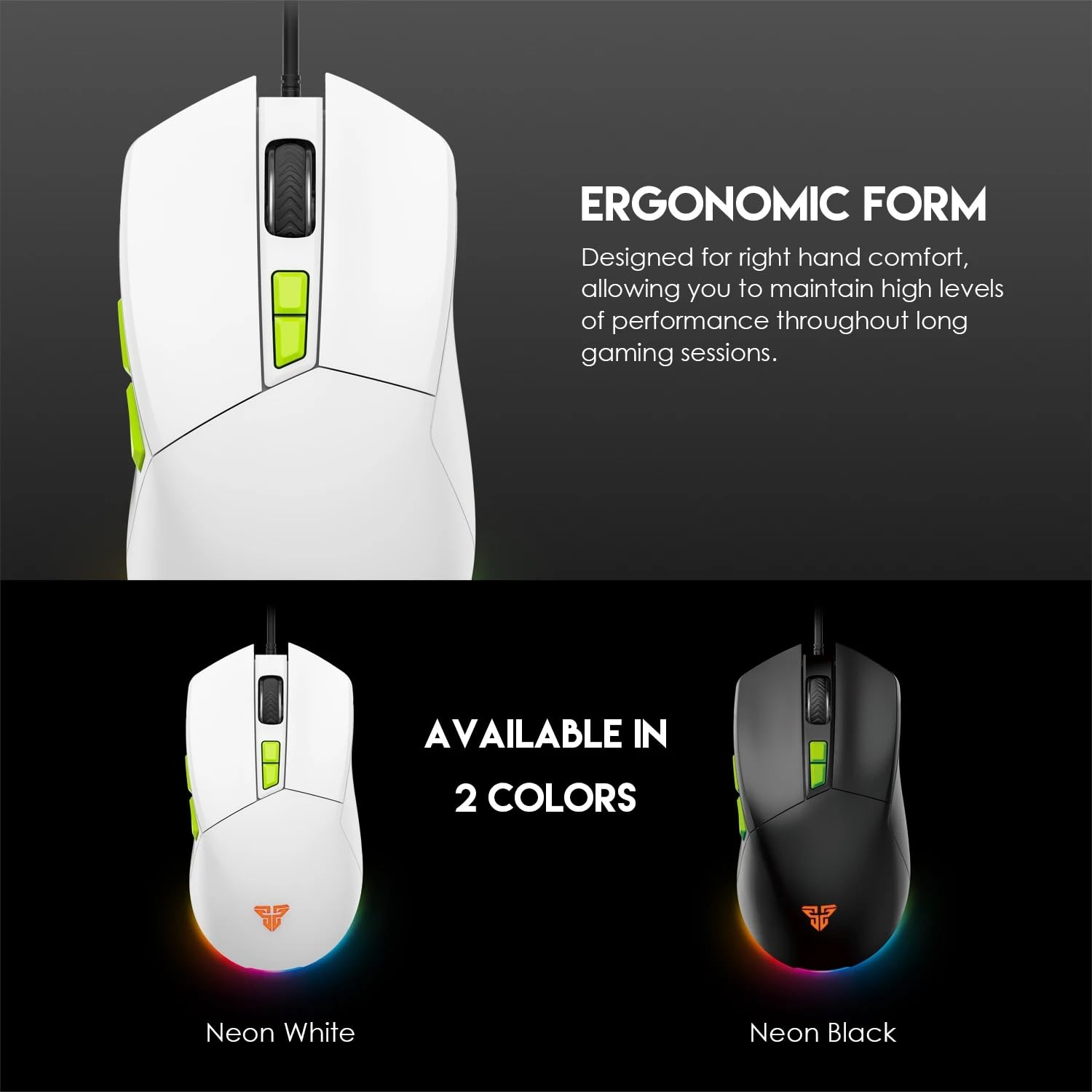 Fantech VX6 PHANTOM II Gaming Mouse – Optical Sensor 7,200 DPI - With  Software (White): Buy Online at Best Price in Egypt - Souq is now Amazon.eg