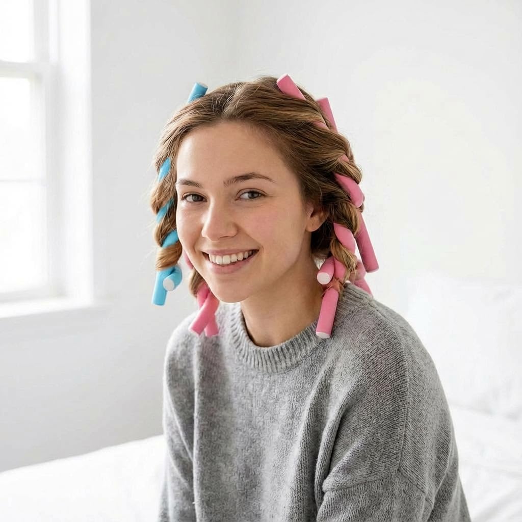 ローラアシュレイ　キルトラグ　ヘッドスカーブス Amazon.com : Laura Ashley Flexi Rods Foam Hair Rollers 18 pcs 1/2