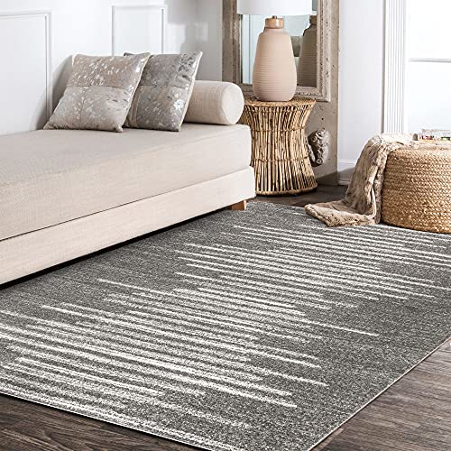 Tapete decorativo gris y crema 304x236 cm miniatura 6