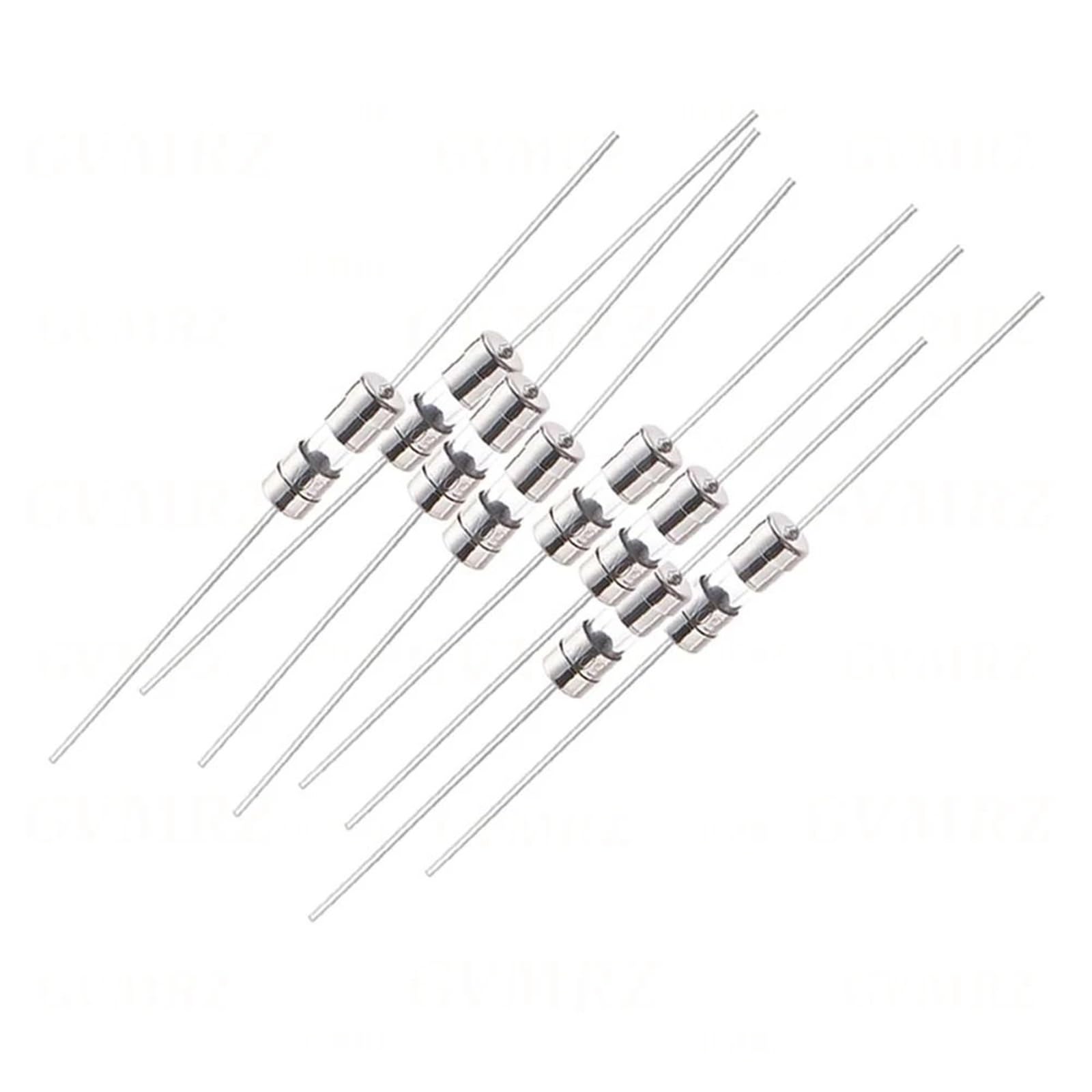 100 Teile/los 3,6x10mm Glassicherung Mit Führt Axial Bedrahtet Rohr 6.3A 10A AMP(Slow-T,6.3A)