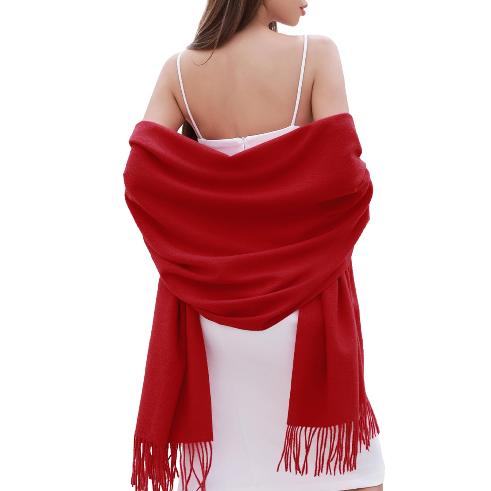 RIIQIICHY Sciarpa Donna Invernale Pashmina Scialle Caldo Stola Elegante per Abito da Sposa Cerimonia Donna
