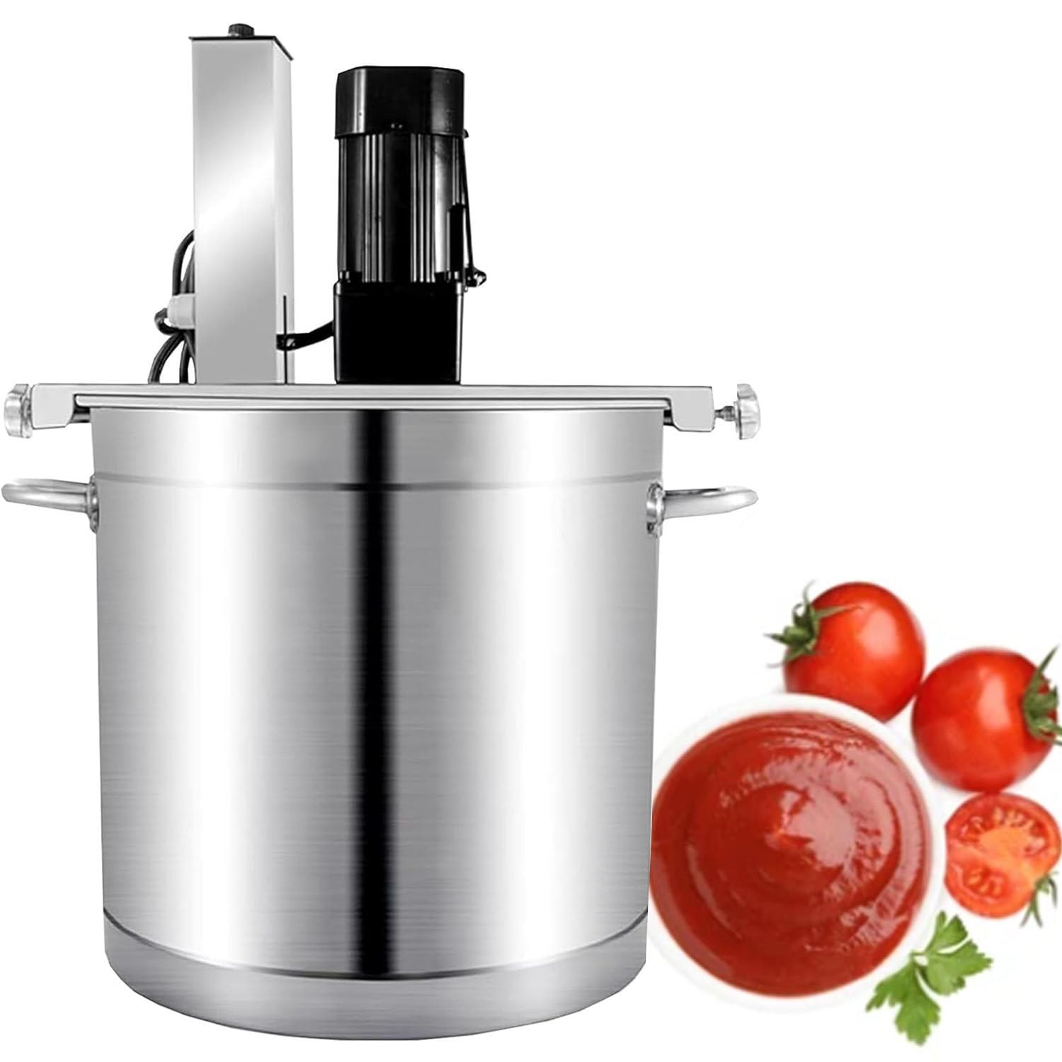 GLJTUO Electric Mixer Machine,Electric Jam Sauce Mixer - Automatic Food Blender with Double-Layer Stirring Scraper for Making Jam, Sauce, Filling, and Hot Pot Seasonings,25L