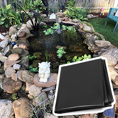 Pond Liner Garden Pool Membrane Foil Pond Lona Negro para estanques Koi, Arroyos, Fuentes, cascadas y Jardines 4x5m 6x6m 7x10m 9x12m 10x10m 12x12m 13x13m (Size : 26 ft x 30 ft/8 x 9 m)