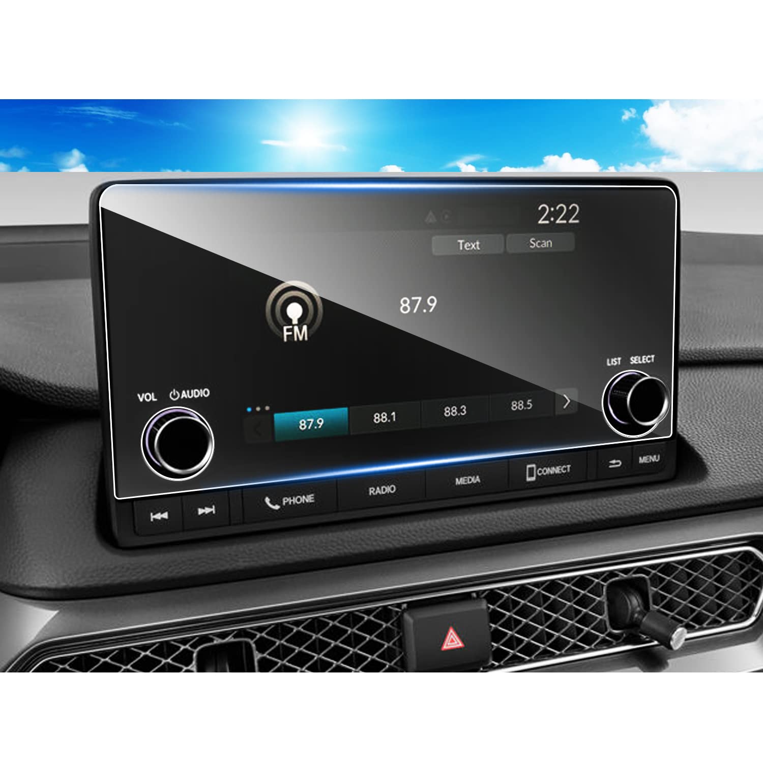 SHAOHAO2024 2025 Integra Screen Protector for 2023 2024 2025 Acura Integra Accessories 7 In Touch Screen Tempered Glass HD Clarity 2025 Acura Integra Screen Cover Anti-Scratch Fingerprint Resistant