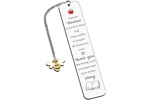 Teacher Appreciation Gifts for Mentor Teachers from Students, Inspirational Bee Bookmark