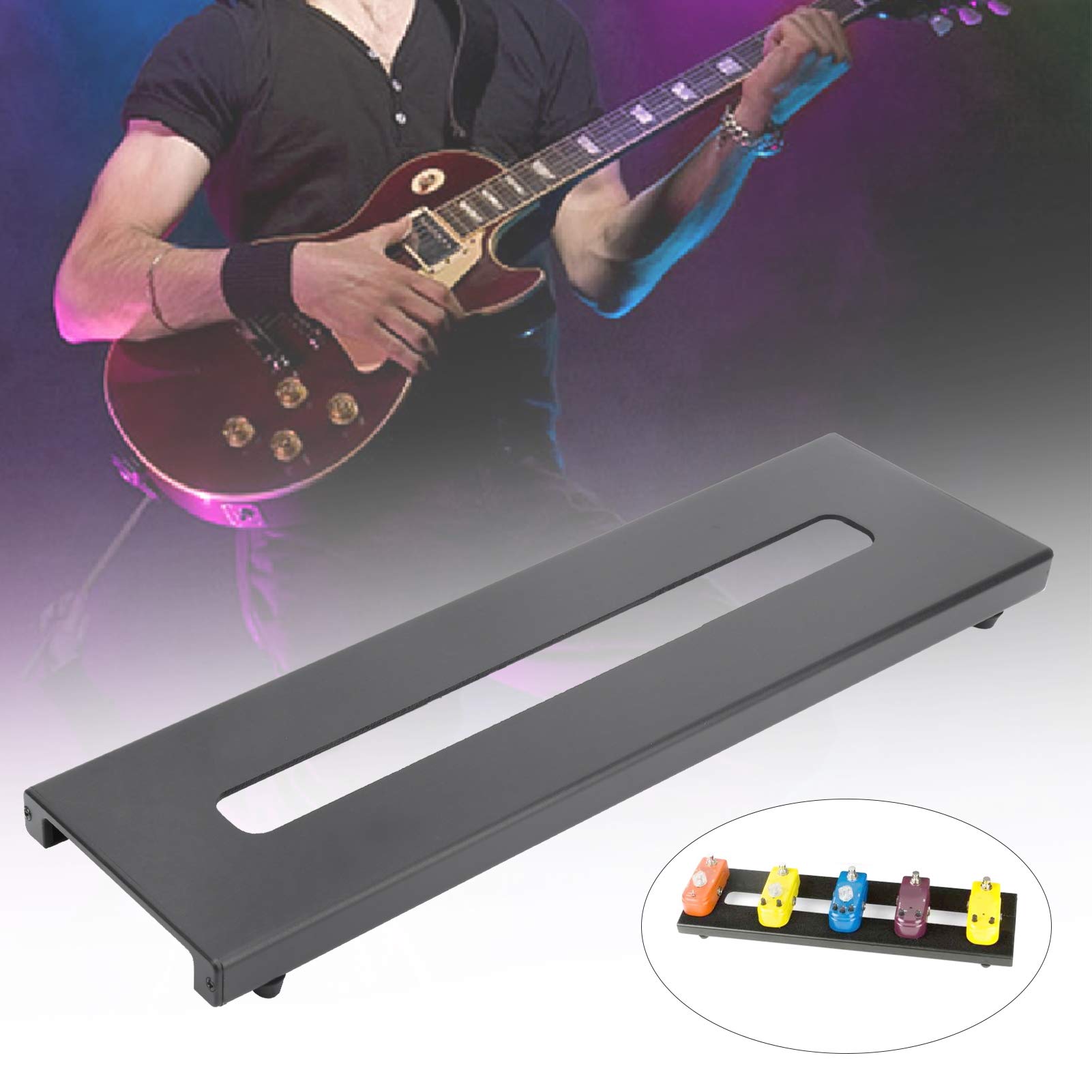 RiToEasysports Pedale Effetti per Chitarra, Pedaliera Effetti a Singola in Lega di Alluminio con Borsa per 6 Mini Effettori