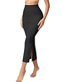 Half Shapewear Slip for Women Under Dress, Tummy Control High Waist Seamless Maxi Skirt Body Shaper