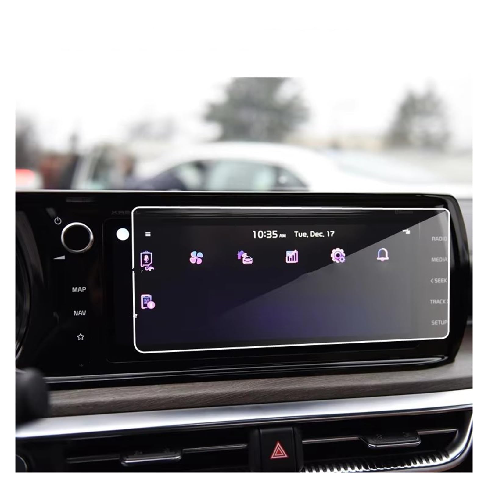 Verre trempé Kia K5 2020 protection navigation écran LCD tactile - 2