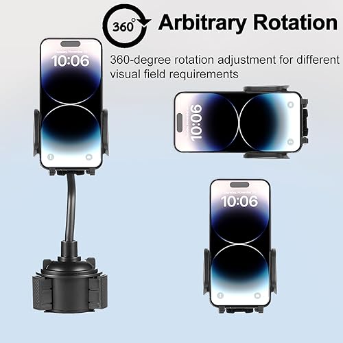 Miniatura 3 de Soporte de teléfono para automóvil, soporte de teléfono ajustable con cuello de cisne largo para automóvil, camión, apto para iPhone, Samsung y