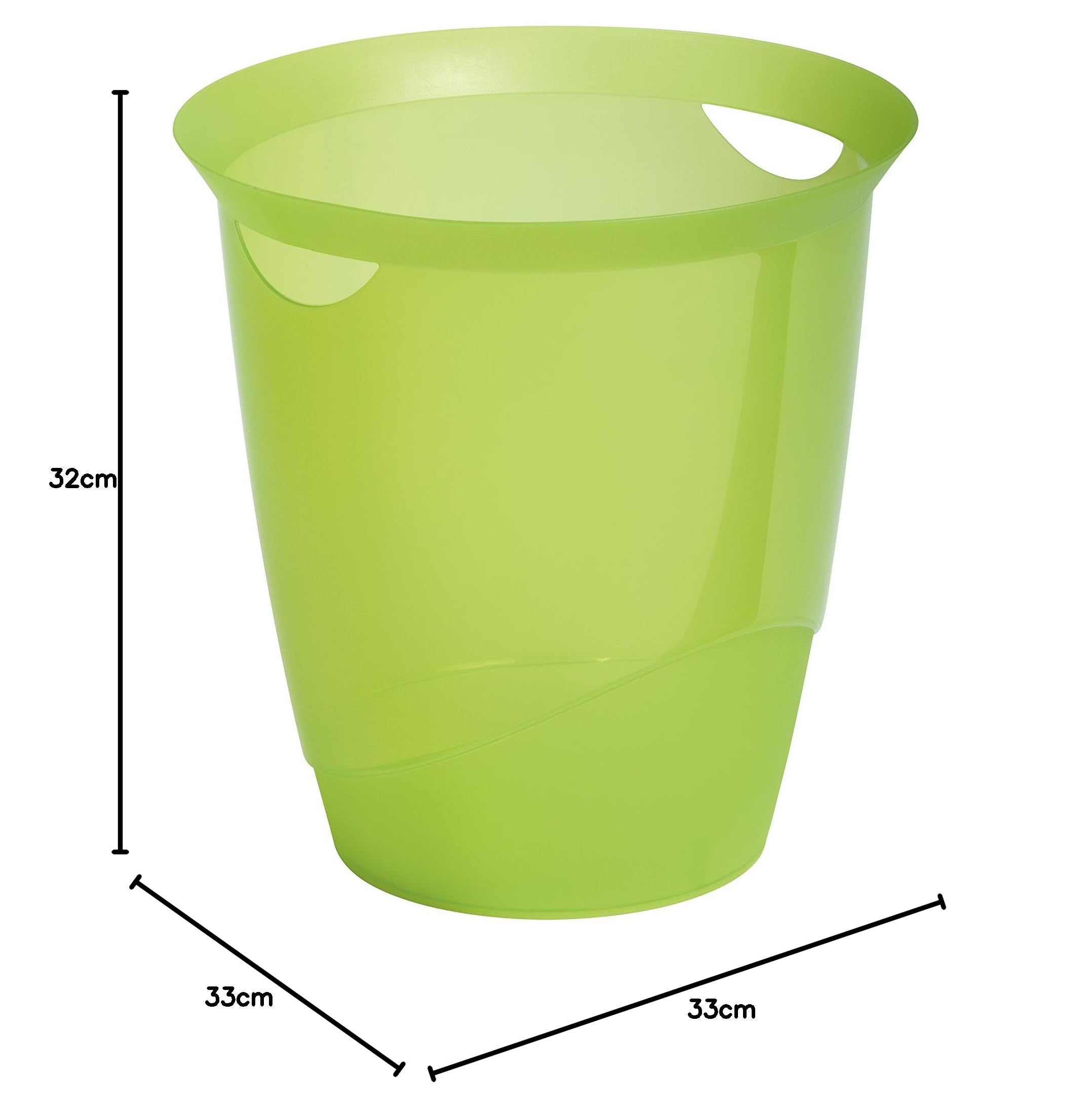 DURABLE Corbeille à papier BASIC Plastique 13 litres H 32 cm Noir