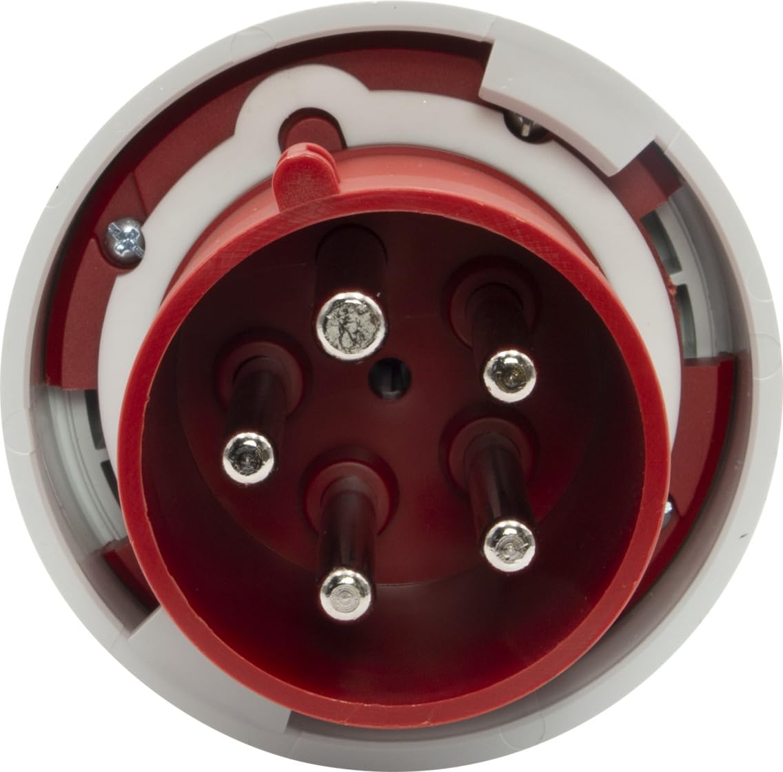 Brennenstuhl Spina Elettrica Industriale CEE a 5 Poli per Uso Esterno, Presa Elettrica Maschio CEE 400V/63A, Connessione Avvitabile, Utilizzo all’Aperto, Cantieri, Industria, Campeggio, IP67, 63A