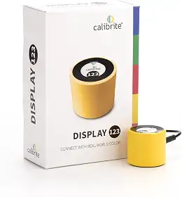 Calibrite Display 123 - Ferramenta de calibração de monitor fácil de usar para cores precisas em configurações de tela única ou dupla