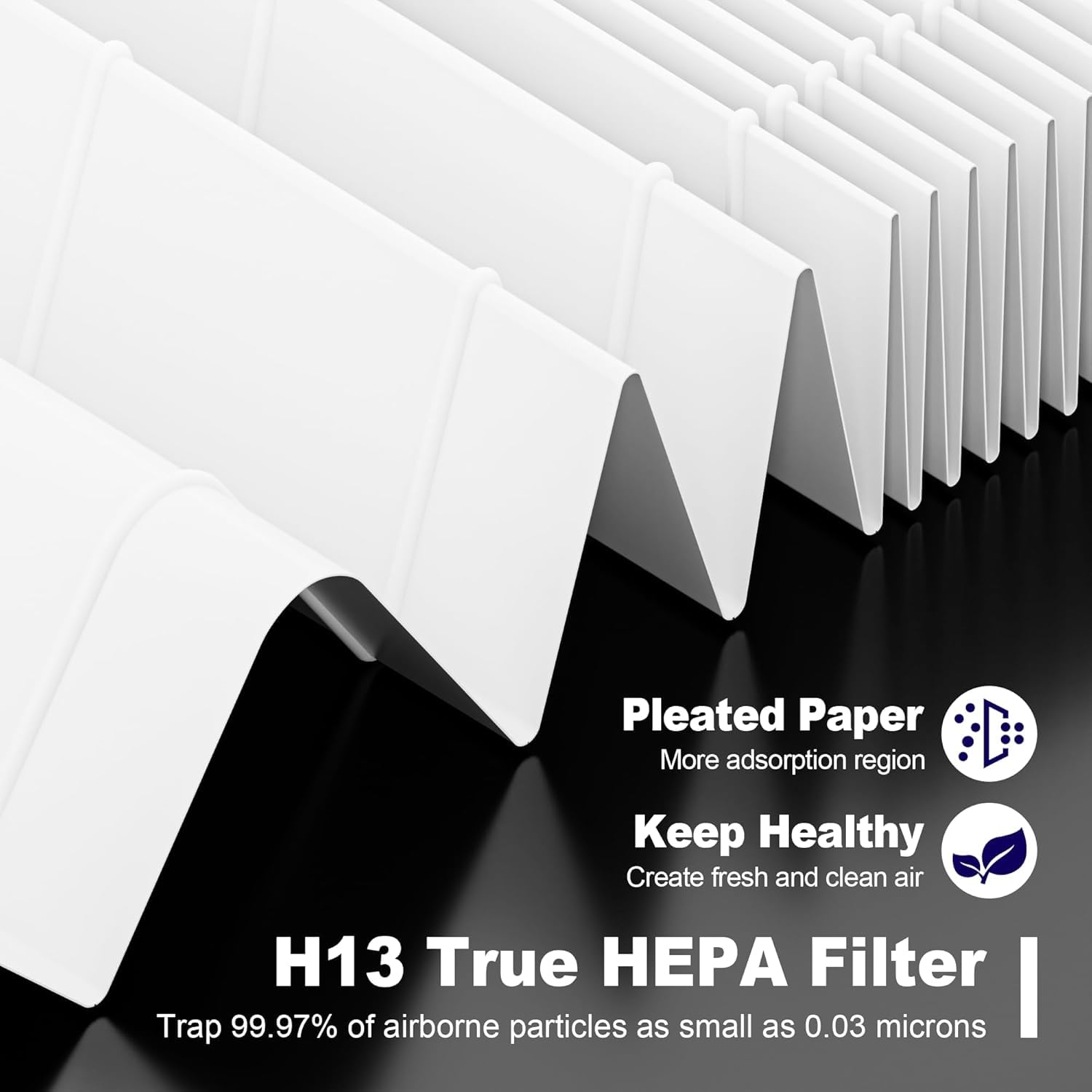 116130 Filtro de repuesto H para Winix 5500-2 AM80 Plasmawave purificador de aire, filtro HEPA verdadero y filtro de carbón activado, paquete combinado de 3 filtros HEPA verdaderos + 3 filtros de