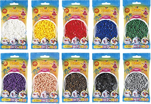 Ensembles de perles thermocollantes Hama midi 5MM en différentes versions