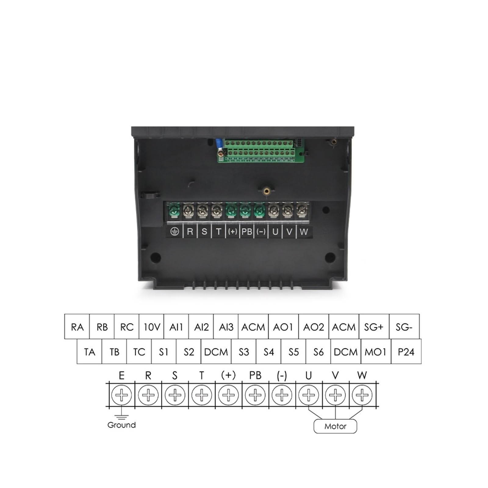 15KW BD600 Inverter 220v/380v Azionamento a frequenza variabile Uscita trifase Controllo velocità motore 0-1000Hz vettoriale