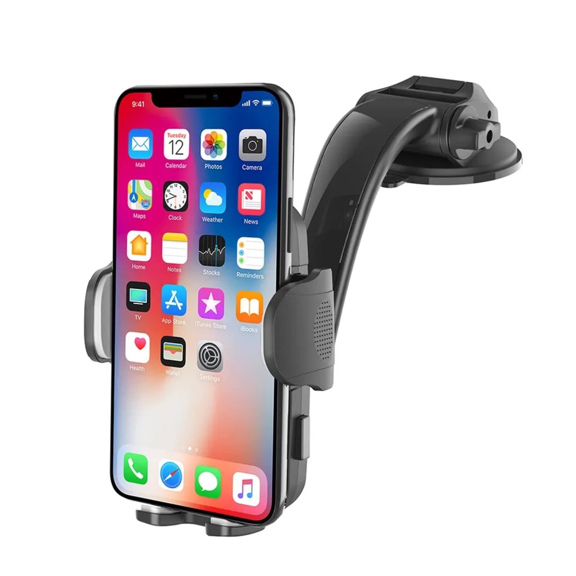 Phone Holder Mount, Smart Phone Holder for Car Dashboard and Windscreen