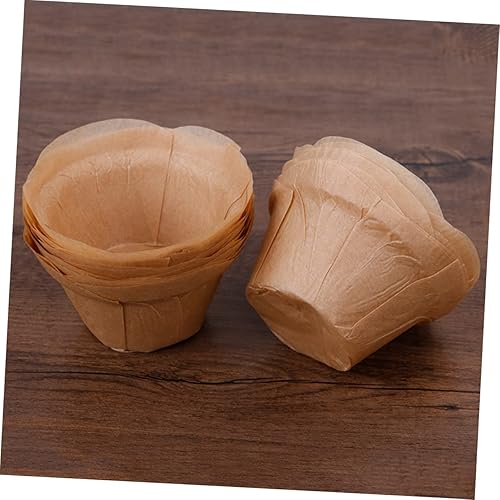 Miniatura 3 de Cabilock 100 Pcs Lotus Cupcake Wrappers Cupcack Wraps The Wedding Vei Water Bucket for Bath Claw Machine Mini Cupcake Cups Dollhouse Doors and