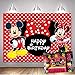 Souris Anniversaire toile de fond garçons et filles 1er 2ème anniversaire fête toile de fond enfants souris thème fête d'anniversaire gâteau Table décoration toile de fond 2,1 x 1,5 m