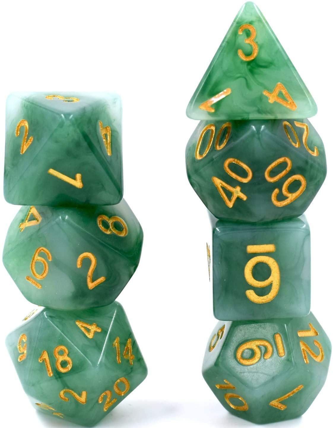 Good products online NOW HDdais Polyhedral DND Dice Sets 7Die Jade