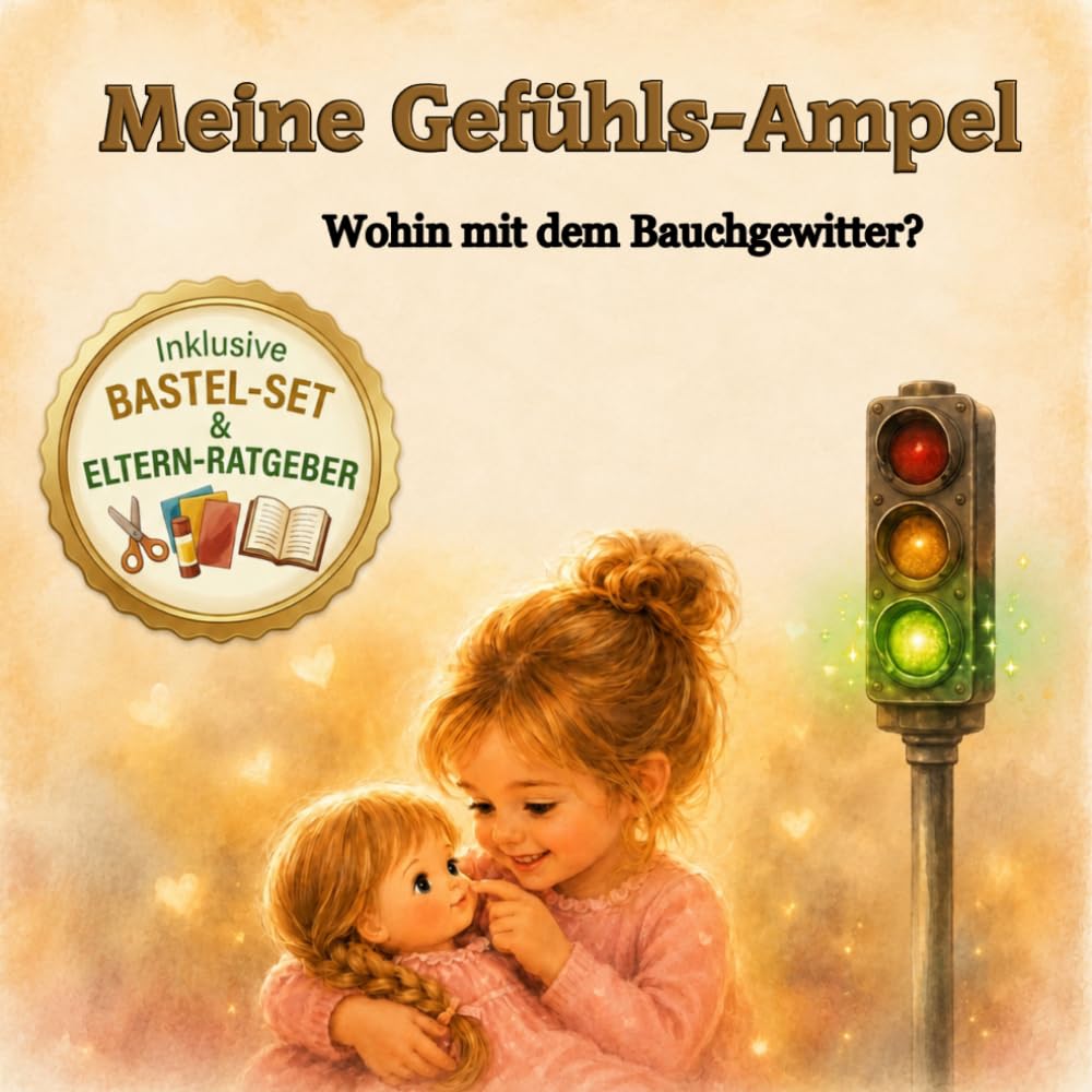 Meine Gefühls-Ampel: Umgang mit Wut spielerisch lernen: Ein interaktives Mitmachbuch für Kinder ab 4 Jahren zur Gefühlsregulation – Inklusive Bastel-Set & Tipps für Eltern