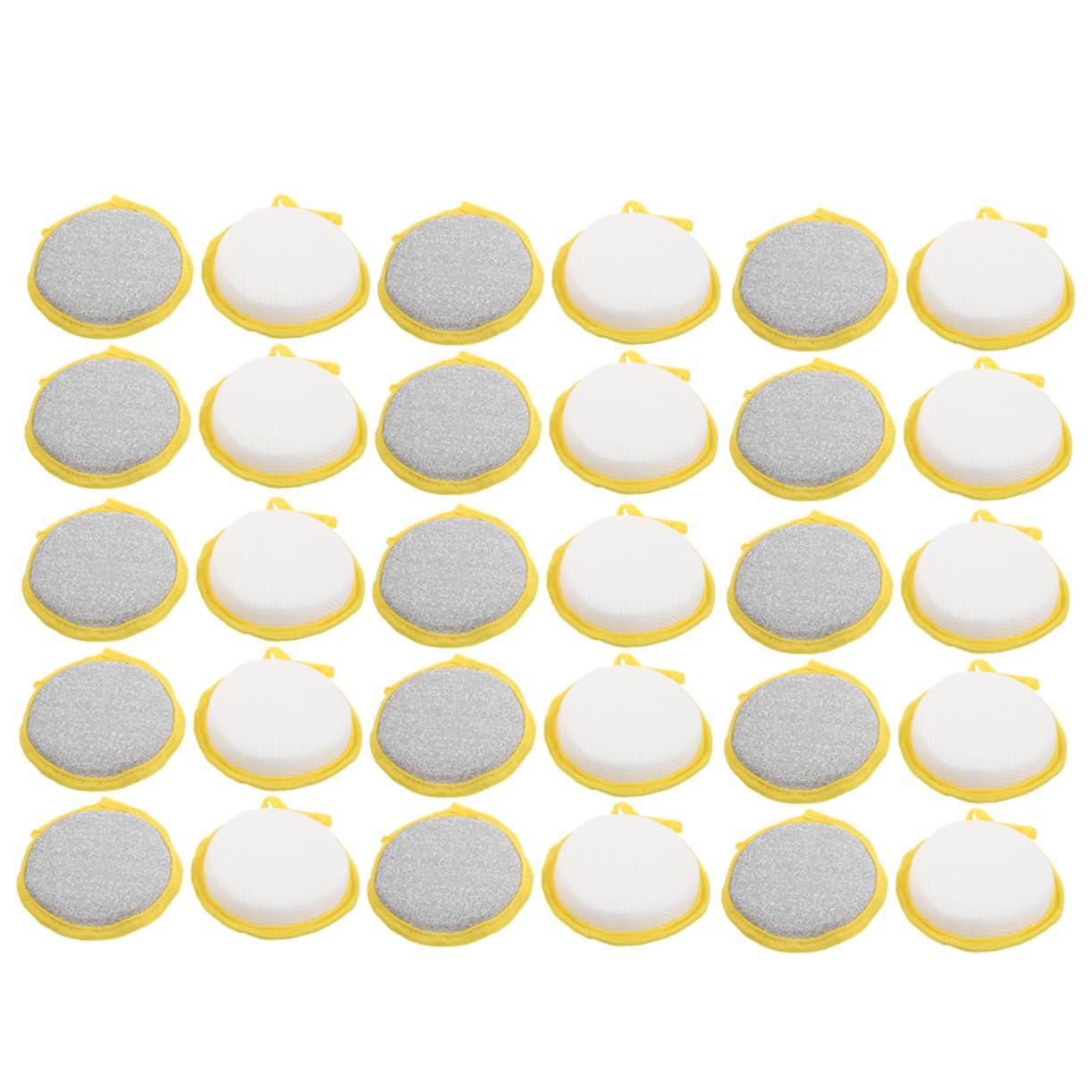 FOMIYES 50pezzi Spugne da Cucina Doppia Faccia per Pulire Piatti Pentole e Padelle Lato Abrasivo e Lato Pulente Delicato Adatte Diverse Superfici della Cucina
