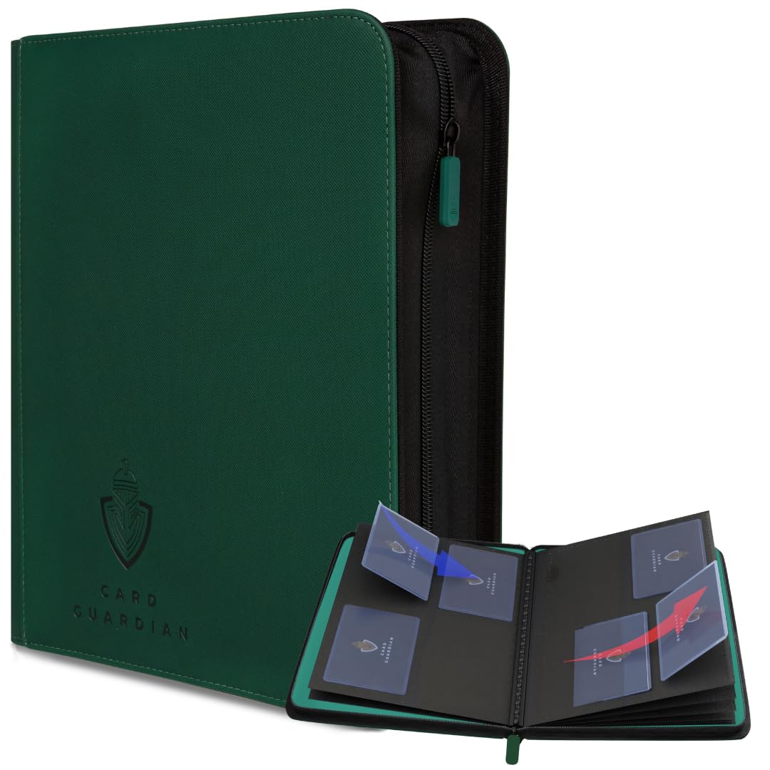 Card Guardian - Toploader 4 Pocket Premium Binder with Zipper for 160 Cards