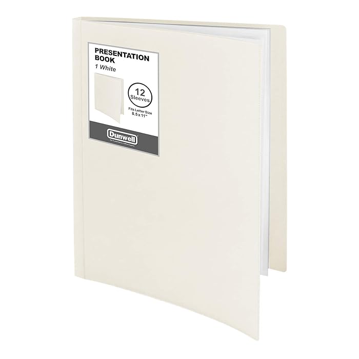 Buy Dunwell 12Pocket Portfolio Presentation Binder (Ivory), Bound