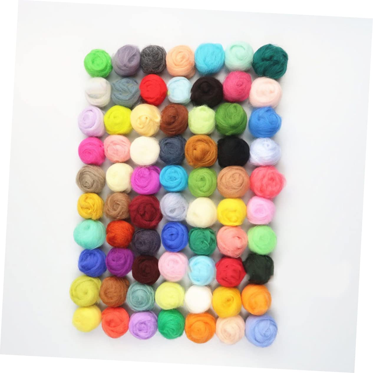 Lurrose 10g Filzwolle zum Filzen Bunte Wollfasern Merino-Wolle Nadelfilzwerkzeug Nassfilzzubehör DIY-nähzubehör für Spielzeug und Textilien