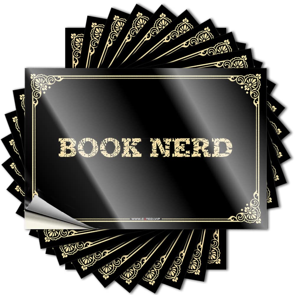 Must Garage Funny Sticker | Book Nerd Love Durable Vinyl Sticker Easy Apply for Man(8X12CM)