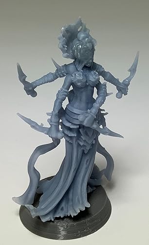 Reina Araña - RPG - Calabozos y Dragones - DND - Pathfinder - Señor del Anillo - Figura miniatura (gris/sin pintar)