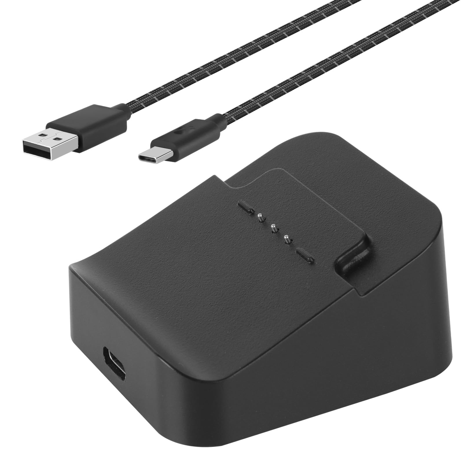 Vanpark Charging Station Dock & Charging Cable Cord for Xbox Elite Wireless Controller Series 2, Charging Set for Xbox One Elite 2 Controller (Black)